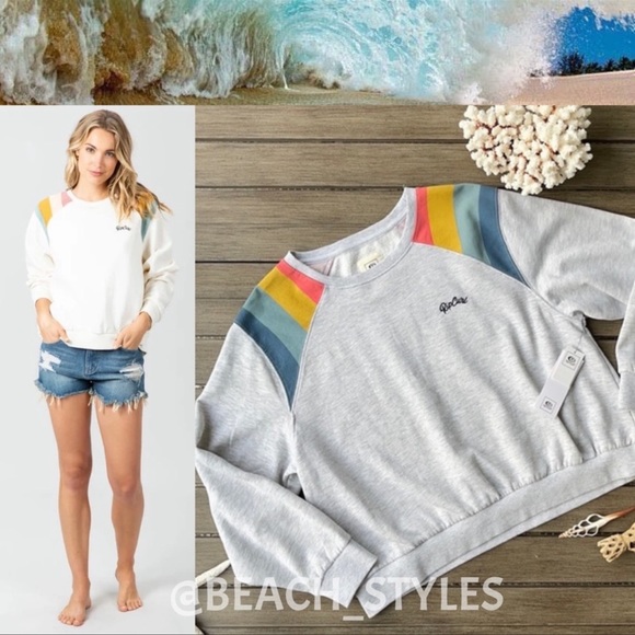 Rip Curl Tops - 🌴🔆RIP CURL- PALM BEACH CREW SWEATSHIRT🔆🌴